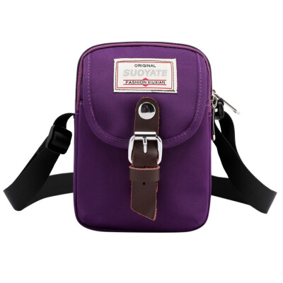 

Tailored Womens Solid Color Shoulder Messenger Bag simple Canvas Bag Portable Phone Bag