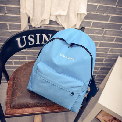

2018 New Style Fashion School Student Girls Boys Korean Canvas Backpack Simple All-match Shoulder Bag