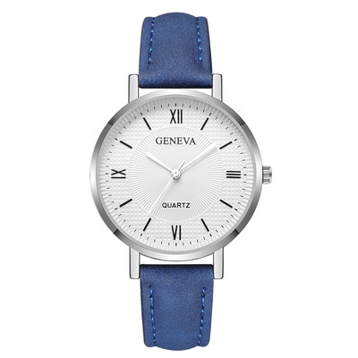 

Geneva Leather Strap Women Watches Bracelet Ladies Clock Hour Quartz Watch Brand Luxury High Quality Casual Dropshipping 233