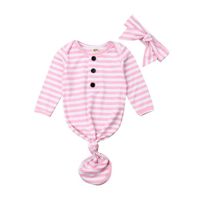 

Baby Sleeping Bags Newborn Infant Blanket Swaddle Wrap Gown 2PCS Outfits Set