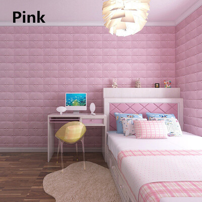 

〖Follure〗3D Collision Soft Sofa Background Wall Bedroom Self Adhesive Wall Stickers Blue