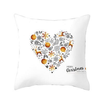 

New Hot Christmas Decorative Pillowcase Square Printed Throw Pillow Cover Santa Claus Throw Pillowcase For Home Office