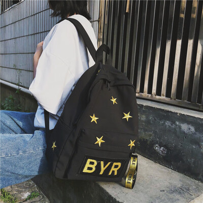 

Schoolbag female Korean high school students ins wind bf campus simple ancient feeling girl backpack Japanese backpack