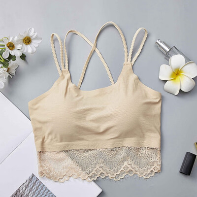 

Sexy Women Lace Strap Bras Tube Vest 2019 Fashion Lady Chest Wrap Girl Vest Underwear