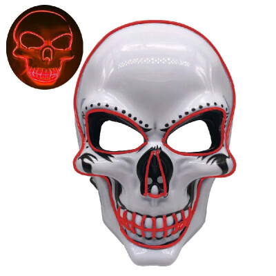 

Halloween Party Mask LED Scary Flash Mask EL Line Light Mask Cosplay Mask Party Clothing Mask Supplies Multi-color Optional