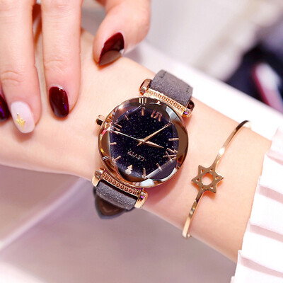 

Female Star Watch Fashion Waterproof Korean Edition Student Temperament Lady Atmospheric Quartz Watch