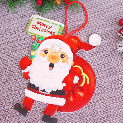 

〖Follure〗Christmas Tree Decoration Shiny Merry Letter Card for Xmas Hanging Ornament