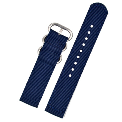 

〖Follure〗24mm Military Nylon Wrist Band Strap For Watch Stainless Steel Buckle