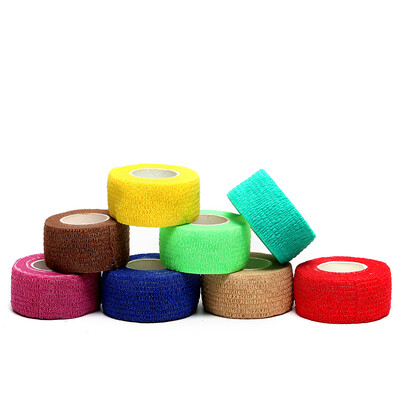 

5 Pcs Nail Art Gel Polish Remove Bandage Adhesive Roll Tape Skin Protection Manicure Tool Random Colors