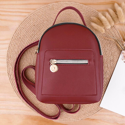 

Tailored Fashion Women Shoulders Small Backpack Letter Purse Mobile Phone Messenger Bag