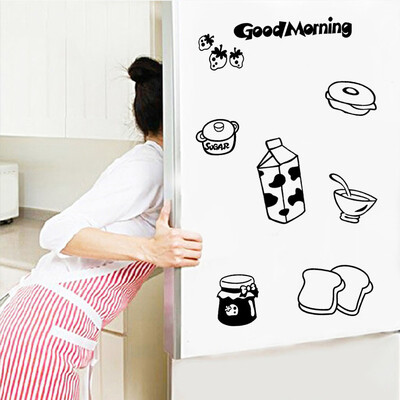 

〖Follure〗Cute Sticker Fridge Happy Delicious Kitchen Fridge Wall Stickers Art