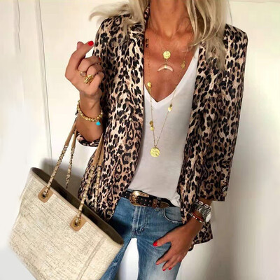 

Women Lapel OL Blazer Coat Ladies Office Long Sleeve Suits Jacket Outwear -2XL