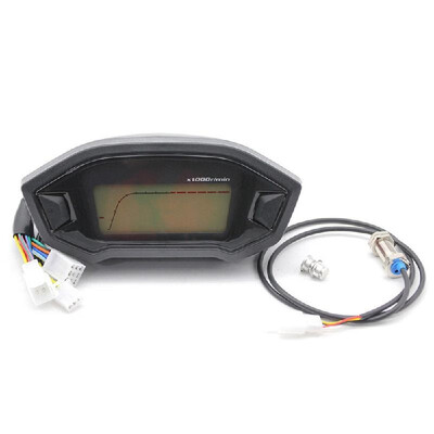 

Universal Digital Gauge 7 Colors Tachometer Speedometer Odometer Gear Fuel Indicator for Motorcycle