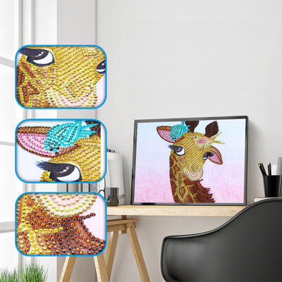 

Gobestart Full Drill Special Shaped Diamond Painting DIY 5D Drill Cross Stitch Kits Crysta