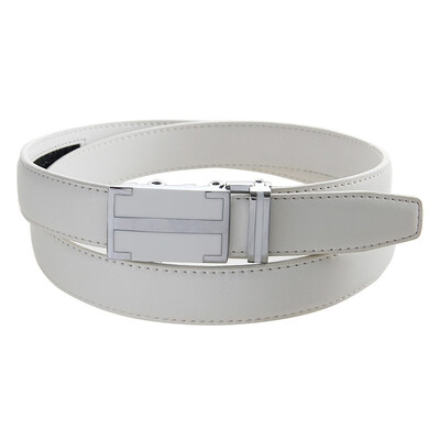

BPSTAR Womens Automatic Buckle Genuine Leather Ladys Ratchet Holeless Belt Business High Quality Womens Real Belt for Pants