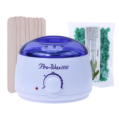

100g Wax Beans Hot Wax Heater Wax Stickers Hair Removal 3pcs Sets