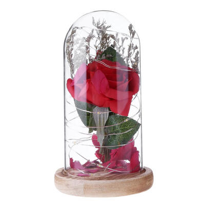 

Romantic LED Night Light Rose Ornament Home Wedding Furnishing Decor Lamp