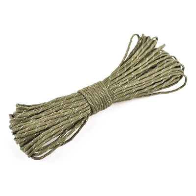 

100FT Reflective Paracord Guyline Tent Rope 9 Strands Camping Cord Parachute Cord
