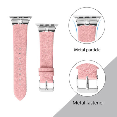 

〖Follure〗Leather Bands Slim Replacement Wristband Strap for Apple Watch 38mm40mm