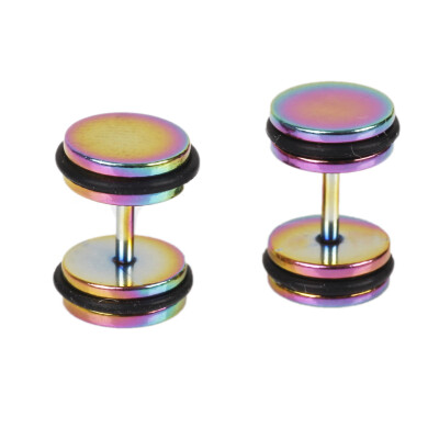 

1pc Medical Hypoallergenic Hip-Hop Rock Dumbbell Titanium Steel Ear Stud Earring