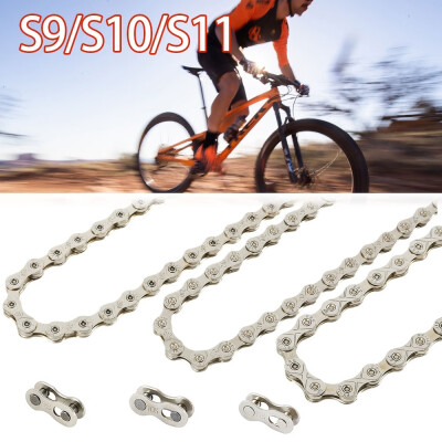 

Bike Chain 9 10 11 Speed 116L Half Hollow Bike Chain Road Mountain MTB Bicycle Chains