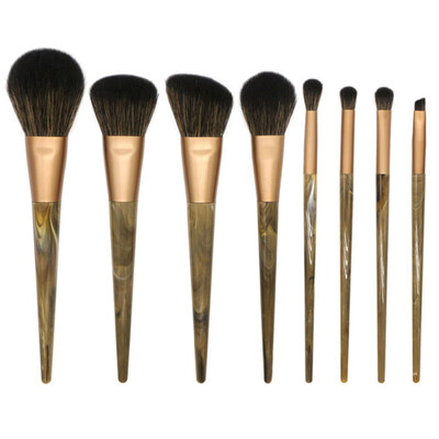 

8Pcs Professional Makeup Brushes Set Goat Hair Blush Powder Highlight Repair Capacity Make Up Brush Kits
