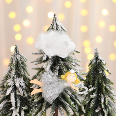 

Siaonvr Christmas Crafts Christmas Tree Ornaments Cloud Angel Pendant