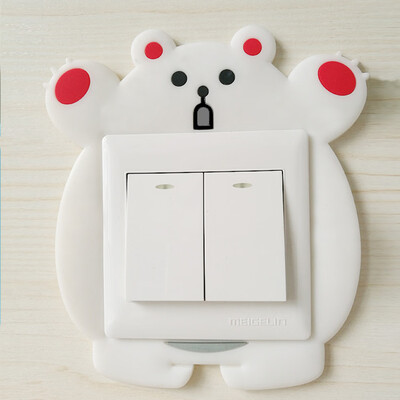 

Cute Cartoon 3D Animal Fluorescent Wall Silicone On-off Switch Stickers Kids