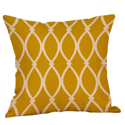 

〖Follure〗Mustard Pillow Case Yellow Geometric Fall Autumn Cushion Cover Decorative