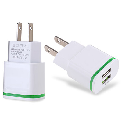 

Wall Charger 2 USB Ports Charging Adapter for Travel Home LED Light