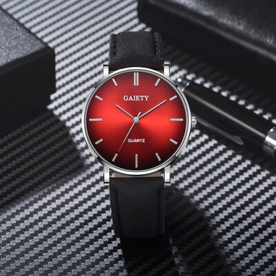 

〖Follure〗Fashion Simple Casual Mens Watch Business Leather With Strap Mens Watch