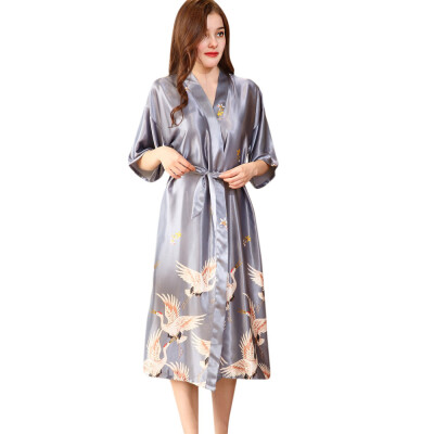 

Toponeto Lingerie Women Printed Robe Cloth Babydoll Nightdress Sleepwear Kimono