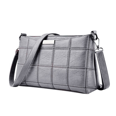 

Women Small Handbag Casual Handbags Female Plaid PU Leather Messenger Bag Ladies Mini Shoulder Bags Square Package T10