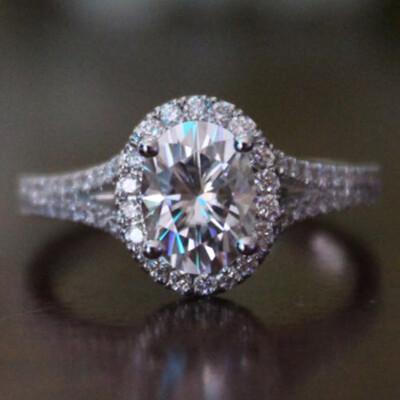 

Exquisite Women Cut Round White Sapphire Diamond Ring Fashion Bridal Party Engagement Wedding Ring