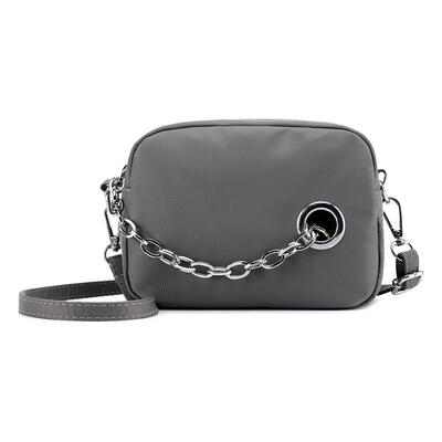 

Solid Color Chain Shoulder Messenger Handbags Women Nylon Crossbody Bags