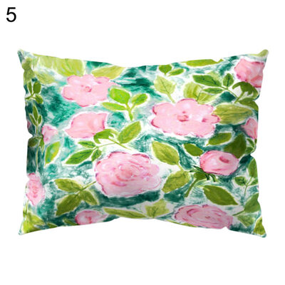 

Multicolor Peony Flower Pillow Case Cushion Cover Sofa Bed Car Cafe Decoration