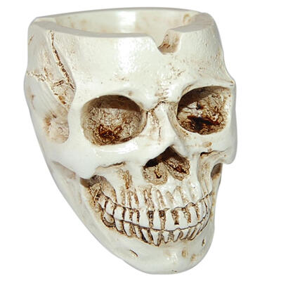 

Skull Shaped Resin Ashtray Container Halloween Props