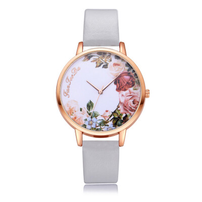 

FanTeeDa Brand Ladies Quartz Wristwatches Flower Rose Gold Dail Women Watch Girls Gift Clock Relogio Feminino Hot Sale 533