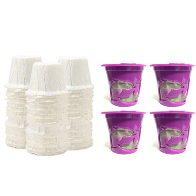 

100 Coffee Disposable Paper Filters Reusable K Cup Coffee Filter Pods For Keurig