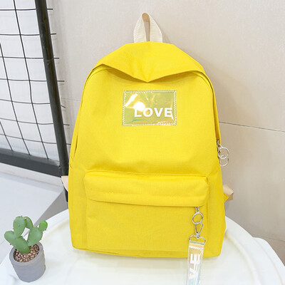 

Tailored Unisex Canvas Letter Backpack Outdoor Travel Backpack Student Bag