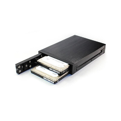 

OImaster Dual Bay Floppy Drive Case RAID Modes 25inch SATA HDD Aluminium Alloy