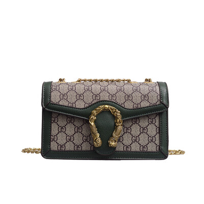 

2019 new ladies bag geometric color matching fashion trend single room Messenger bag mother holding temperament handbag