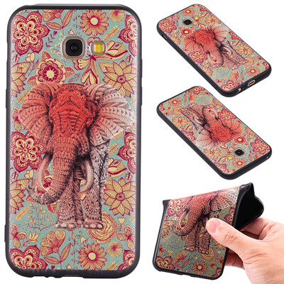 

3D Embossed Color Pattern TPU Soft Back Case for Samsung Galaxy A5 2017