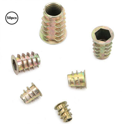 

Greensen 50pcsset Zinc Alloy Furniture Hex Drive Head Nuts Assortment Kit with Box