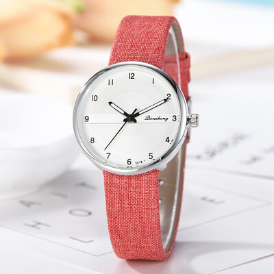 

RM Fashion Simple Flat Digital Scale Dial Belt Fashion With Quartz Womens Watch