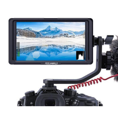 

FEELWORLD F5 5 Inch DSLR Camera Field Monitor IPS Full HD 1920x1080 Support 4K HDMI Input Output Tilt Arm Power