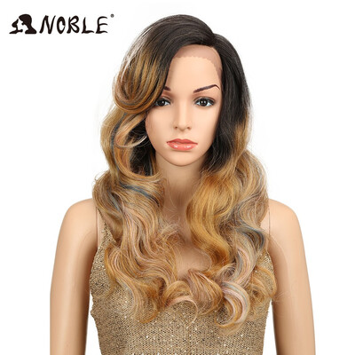

Noble 22" Long Loose Wave Equal Ombre Glueless Heat Resistant Wig 180 Heavy Density Synthetic Wigs For Black Women