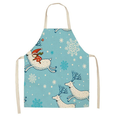 

Tailored Christmas Decoration Cotton And Linen Apron Kitchen Aprons Dinner Party Apron