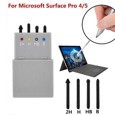 

4 Tips Replacement Stylus Touch Pen Nib Tip Kit for Microsoft Surface Pro 2H H HB B