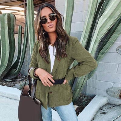 

Roseonmyhand Women Fashion Long Sleeve Open Front Pocket Cardigan Suit Jacket Coat Top